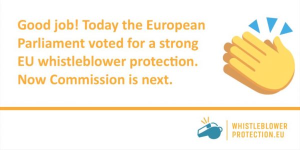 The European Parliament urges the Commission to protect whistleblowers ...