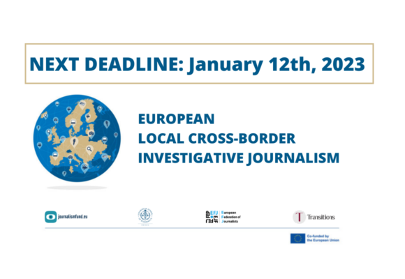 EUROPEAN LOCAL CROSS-BORDER INVESTIGATIVE JOURNALISM GRANT - NEXT DEADLINE: January 12th, 2023